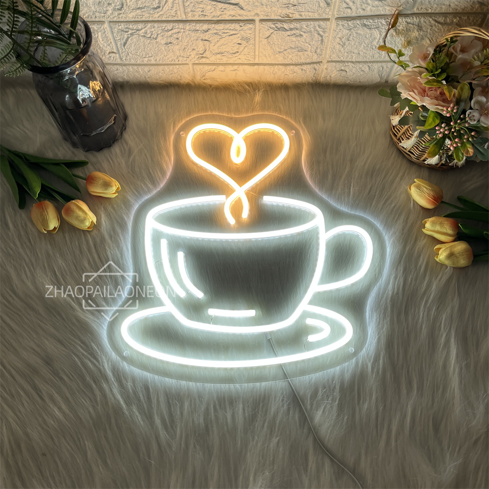 Coffee Tea Neon Sign - 커피 차 네온사인 커피숍 LED 벽
