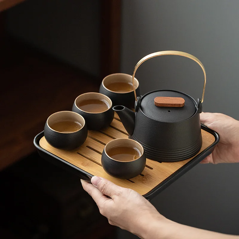 Coffee Tea Set Up - 고품질 중국 차 세트, 휴대용 블랙