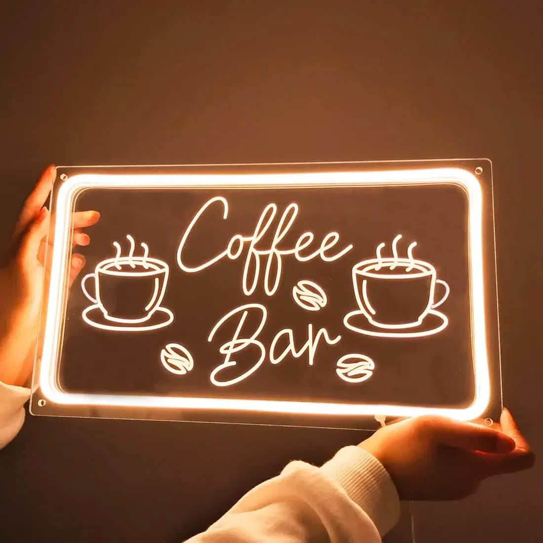 Coffee Tea Neon Sign - 커피 바 네온 사인 LED 조광