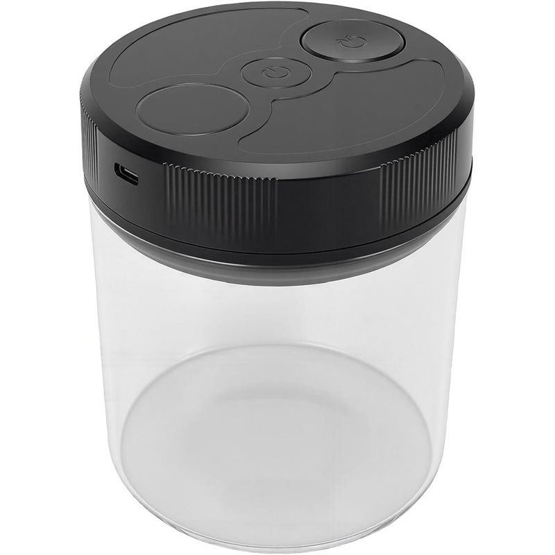 Canister Coffee Sugar Tea - 자동 진공 커피 보관 용기 700ml,