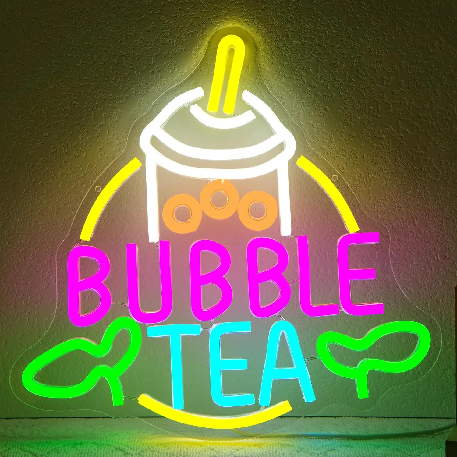 Coffee Tea Neon Sign - 버블티 네온사인 USB 전원 공급 디밍