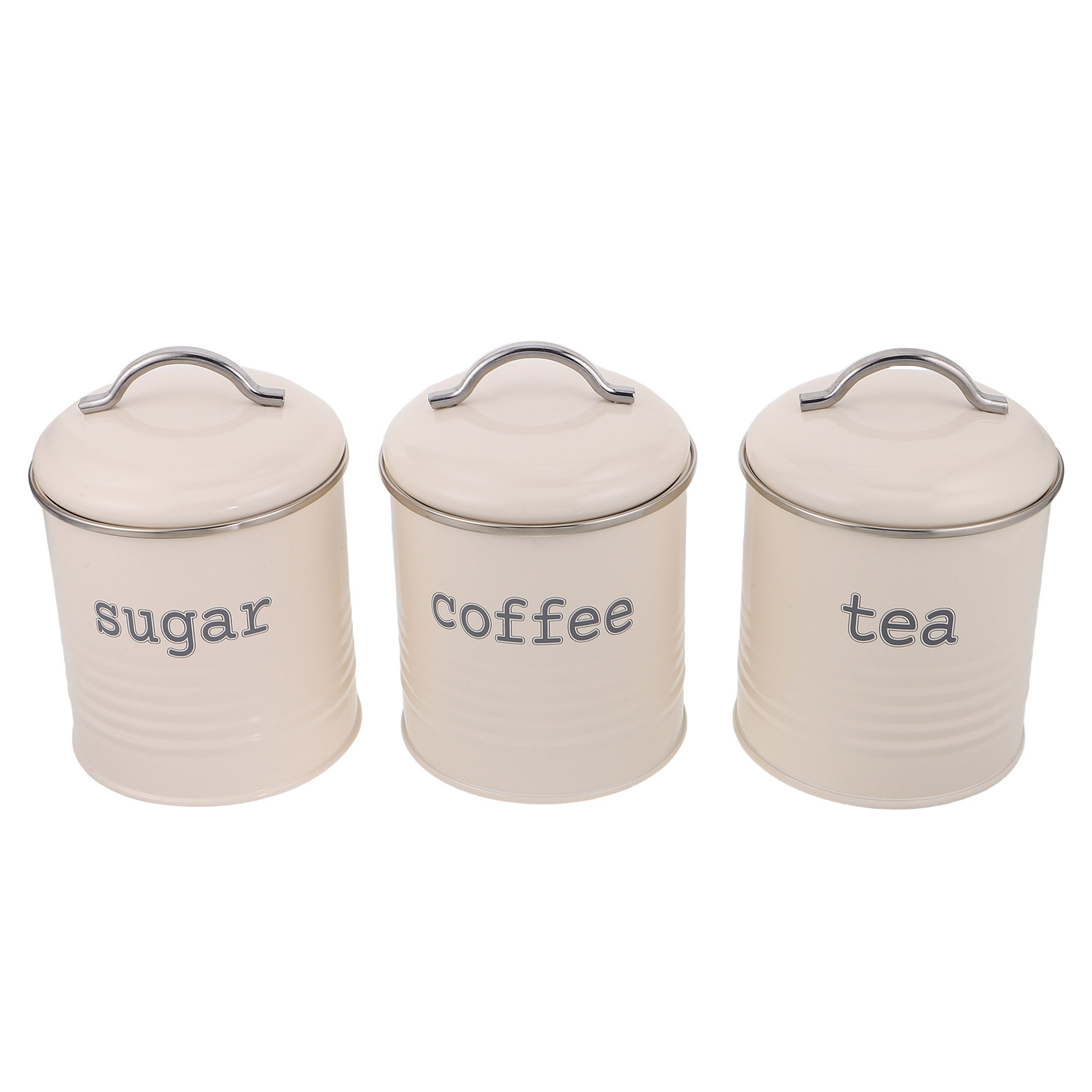 Canister Coffee Sugar Tea - 3개 세트 밀폐형 커피 원두 보관