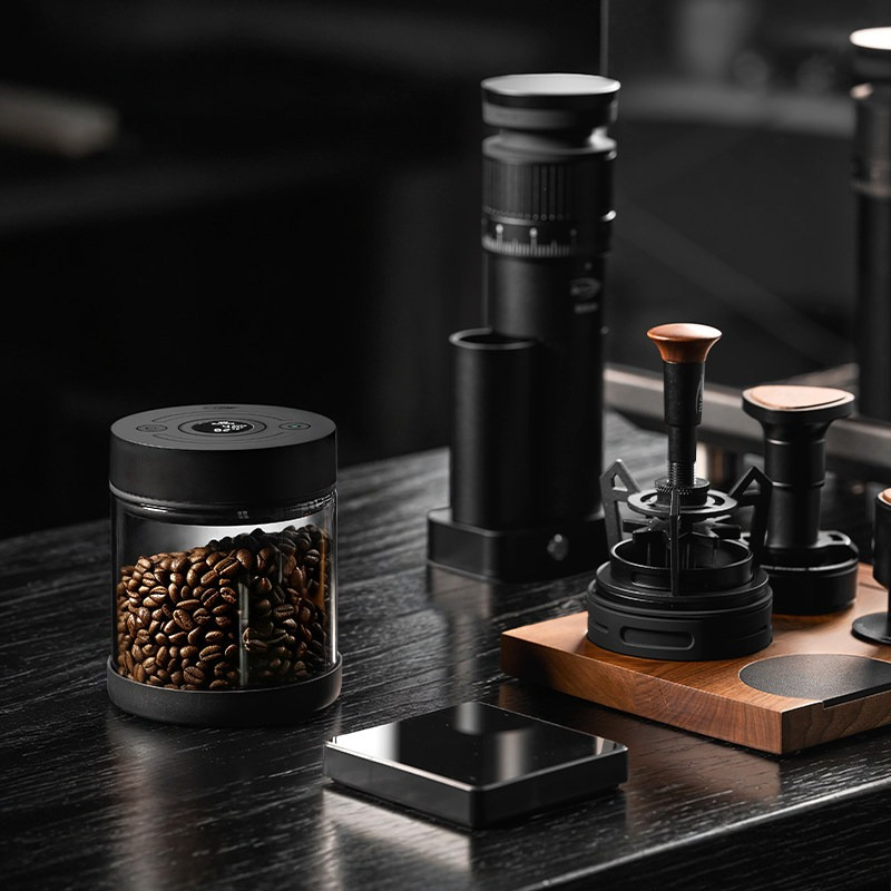 Coffee Tea Bean - 커피 원두 밀폐 용기, 디지털 디스플레이,