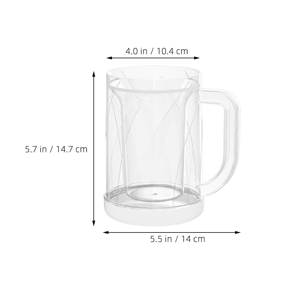 재사용 가능한 냉동 보온 컵 2개 세트, 투명한 이중벽 - Double Wall Mug 리뷰 및 가격
