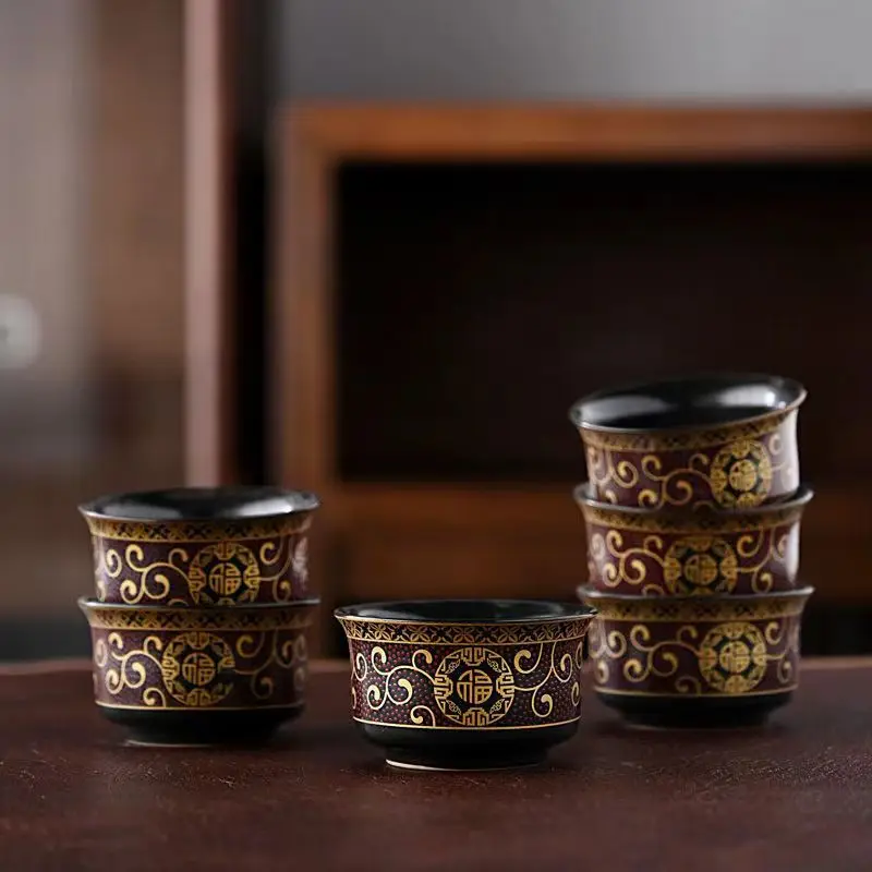 6pcs 세라믹 차 컵 세트 절묘한 백색 도자기 차 세 - Coffee Tea Set Up 리뷰 및 가격
