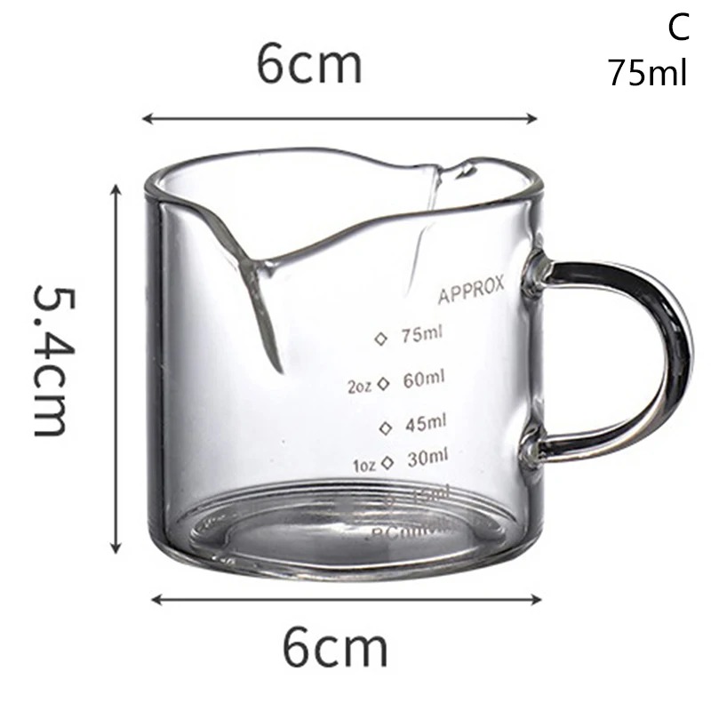 1/2개 에스프레소 컵 2.5oz 에스프레소 샷 글라스 - Coffee Bean Scale 리뷰 및 가격
