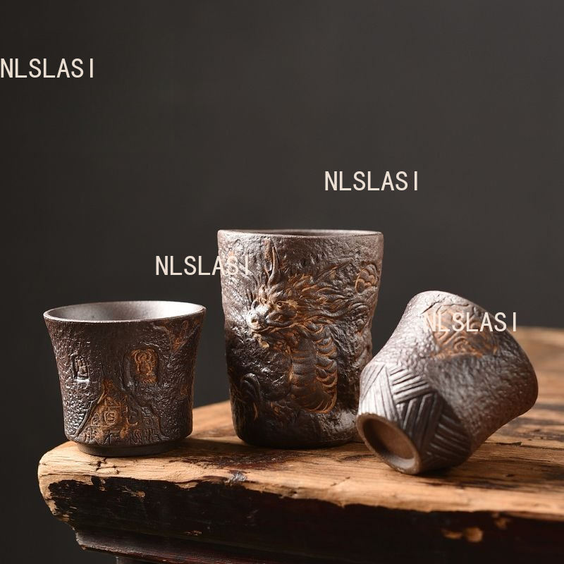 1개입 거친 질감의 도자기 마스터 티컵 가정용 중국 용 - Coffee Tea Set Up 리뷰 및 가격
