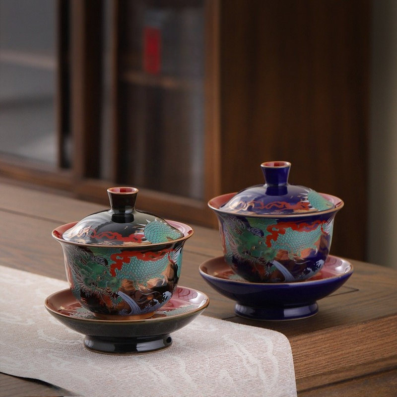 창의적인 레트로 세라믹 가이완 세트 찻잔 그릇 중국식  - Coffee Tea Set Up 리뷰 및 가격