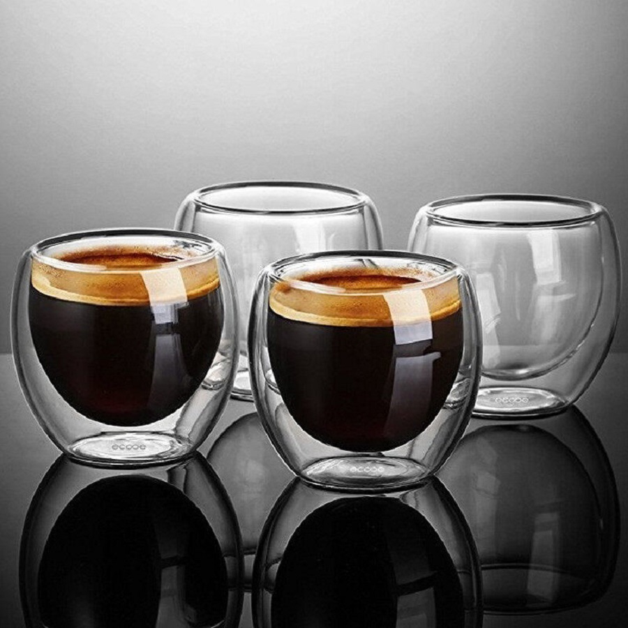 이중 벽 유리 커피 머그잔 유리 머그잔 이중 벽 카푸치 - Coffee Tea Pictures 리뷰 및 가격