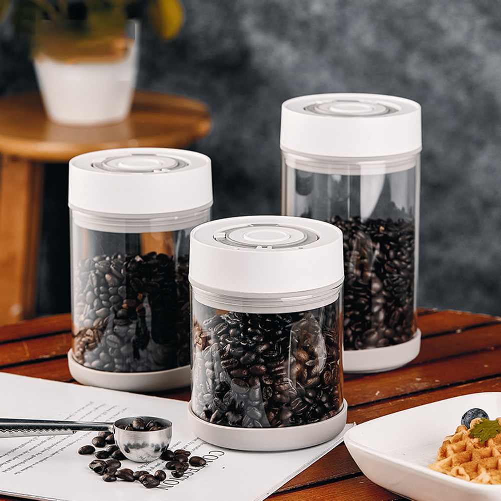 주방 습기 방지 유리 커피콩 항아리 자동 지능형 진공  - Coffee Tea Organizer 리뷰 및 가격