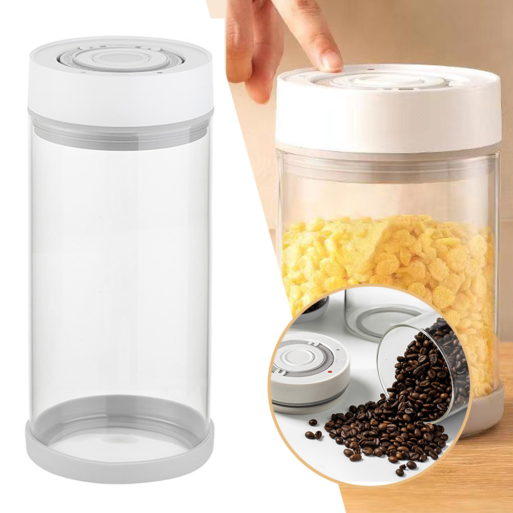 주방 습기 방지 유리 커피콩 항아리 자동 지능형 진공  - Coffee Tea Organizer 리뷰 및 가격