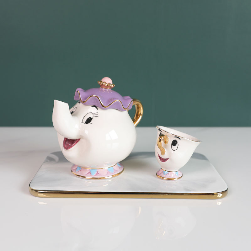 뜨거운 차 주전자 만화 미녀와 야수 커피 포트 머그컵  - Coffee Tea Pictures 리뷰 및 가격