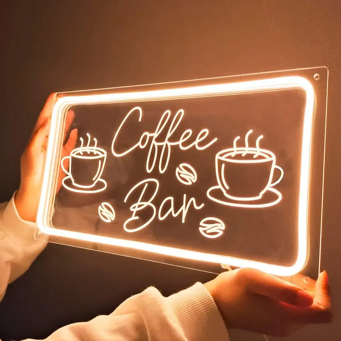 커피 바 네온 사인 LED 조광 가능 네온 조명 레스토 - Coffee Tea Neon Sign 리뷰 및 가격