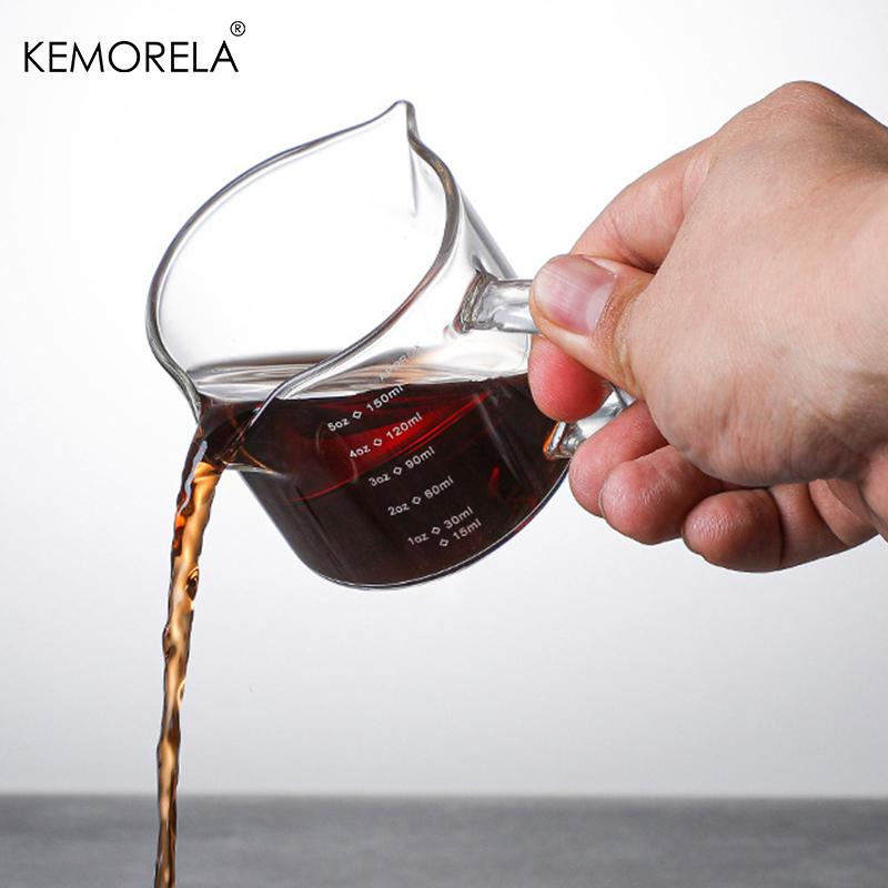 75/150ML 손잡이가 있는 유리 계량컵 에스프레소  - Coffee Bean Scale 리뷰 및 가격