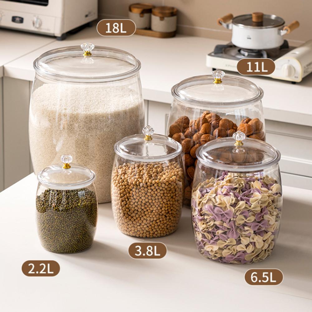 대형 투명 플라스틱 밀폐 용기, 쿠키, 사탕, 스낵,  - Coffee Tea Bean 리뷰 및 가격