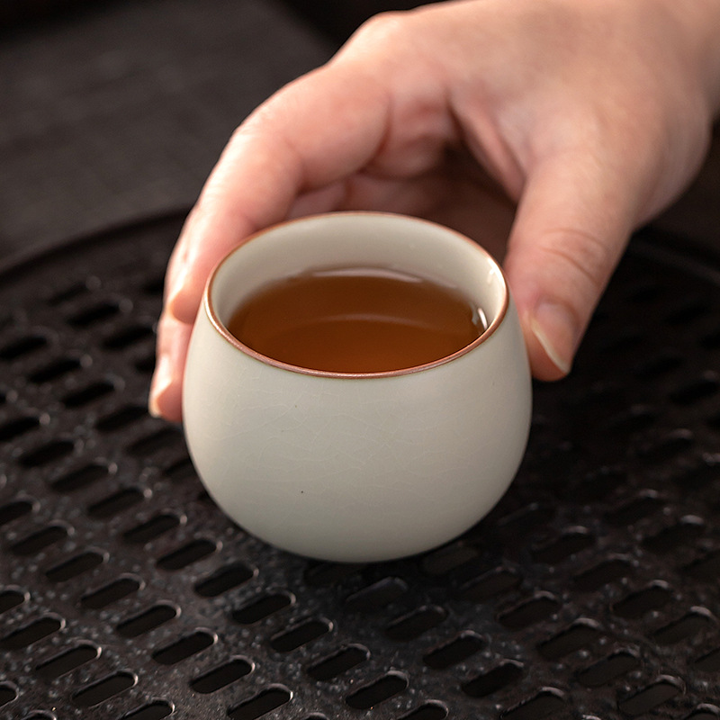 부드러운 노란색 루 가마 도자기 찻잔 개인용 마스터 컵 - Coffee Tea Set Up 리뷰 및 가격