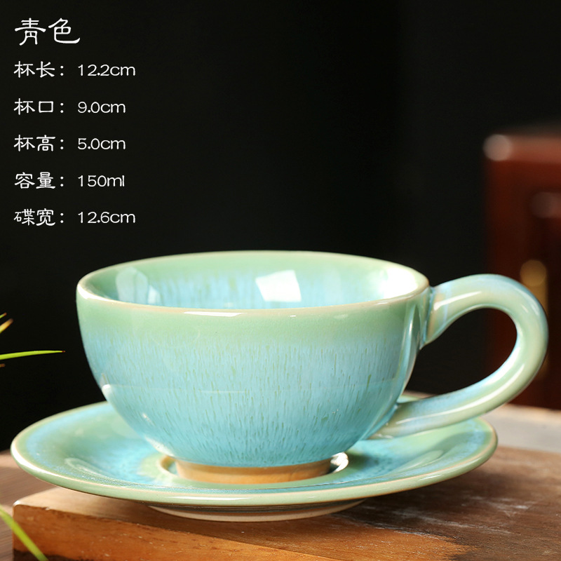 유럽 명품 와이어 드로잉 킬른 글레이즈 세라믹 커피잔  - Draw Coffee And Tea 리뷰 및 가격