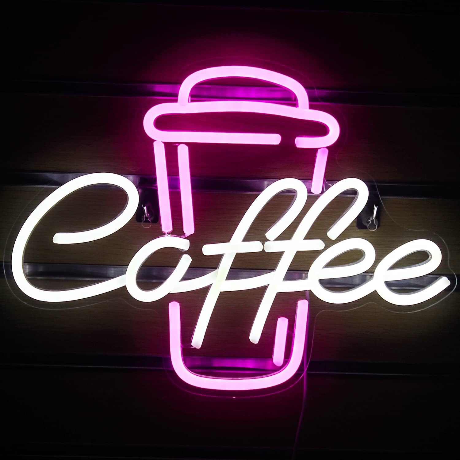 커피컵 핑크 화이트 네온사인 USB 디머블 아크릴 벽등 - Coffee Tea Neon Sign 리뷰 및 가격
