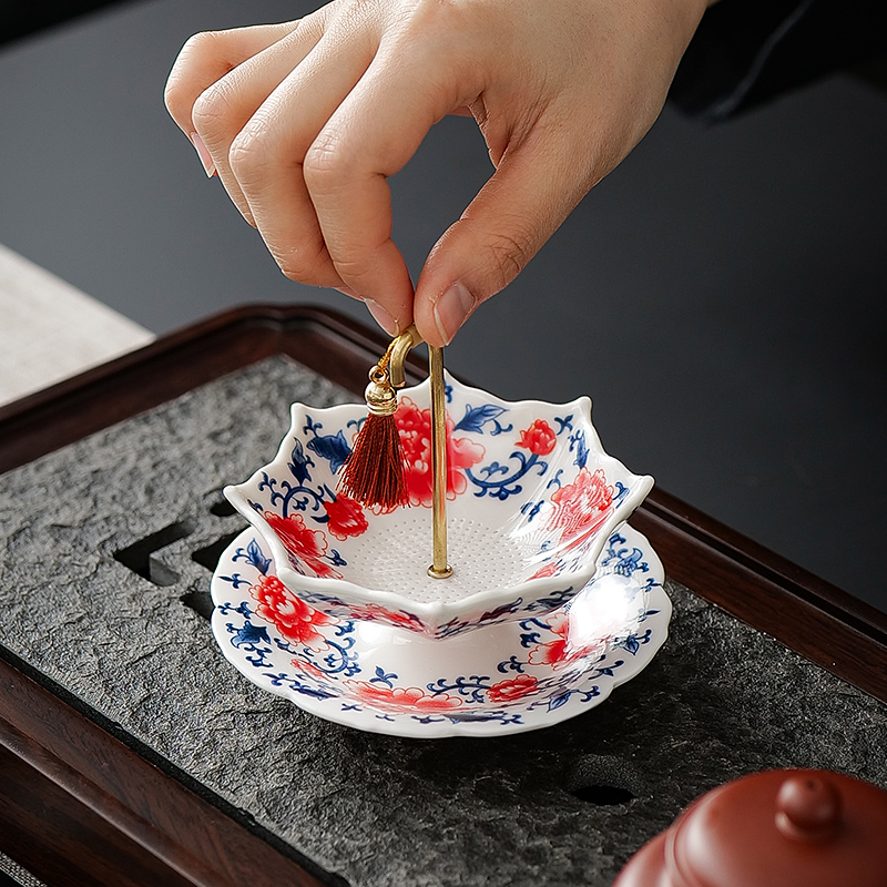 중국 청백자 우산 모양 세라믹 차망 회전식 잎차 필터  - Coffee Tea And Leaf 리뷰 및 가격