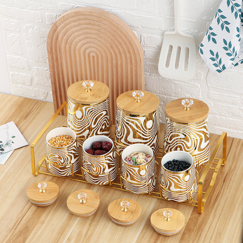 7가지 색상 유약 세라믹 주방 용기 세트 차 커피 설탕 - Canister Coffee Sugar Tea 리뷰 및 가격