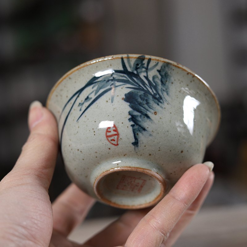 손으로 그리는 중국어 Sancai Gaiwan 도자기  - Coffee Tea Set Up 리뷰 및 가격