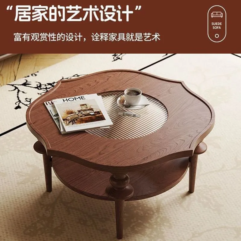 프랑스풍의 레트로 스타일 원목 커피 테이블, 거실이나  - Coffee Tea Room 리뷰 및 가격