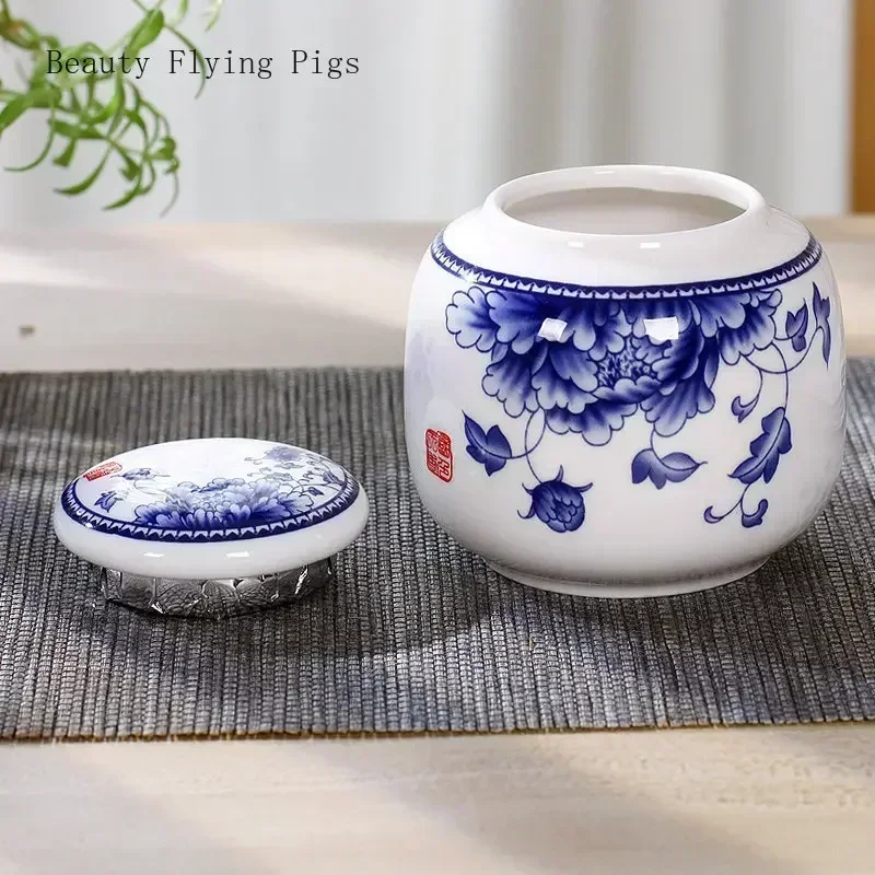 세라믹 화이트 도자기 소형 스낵 밀봉 차 캔, 휴대용  - Coffee Tea Organizer 리뷰 및 가격