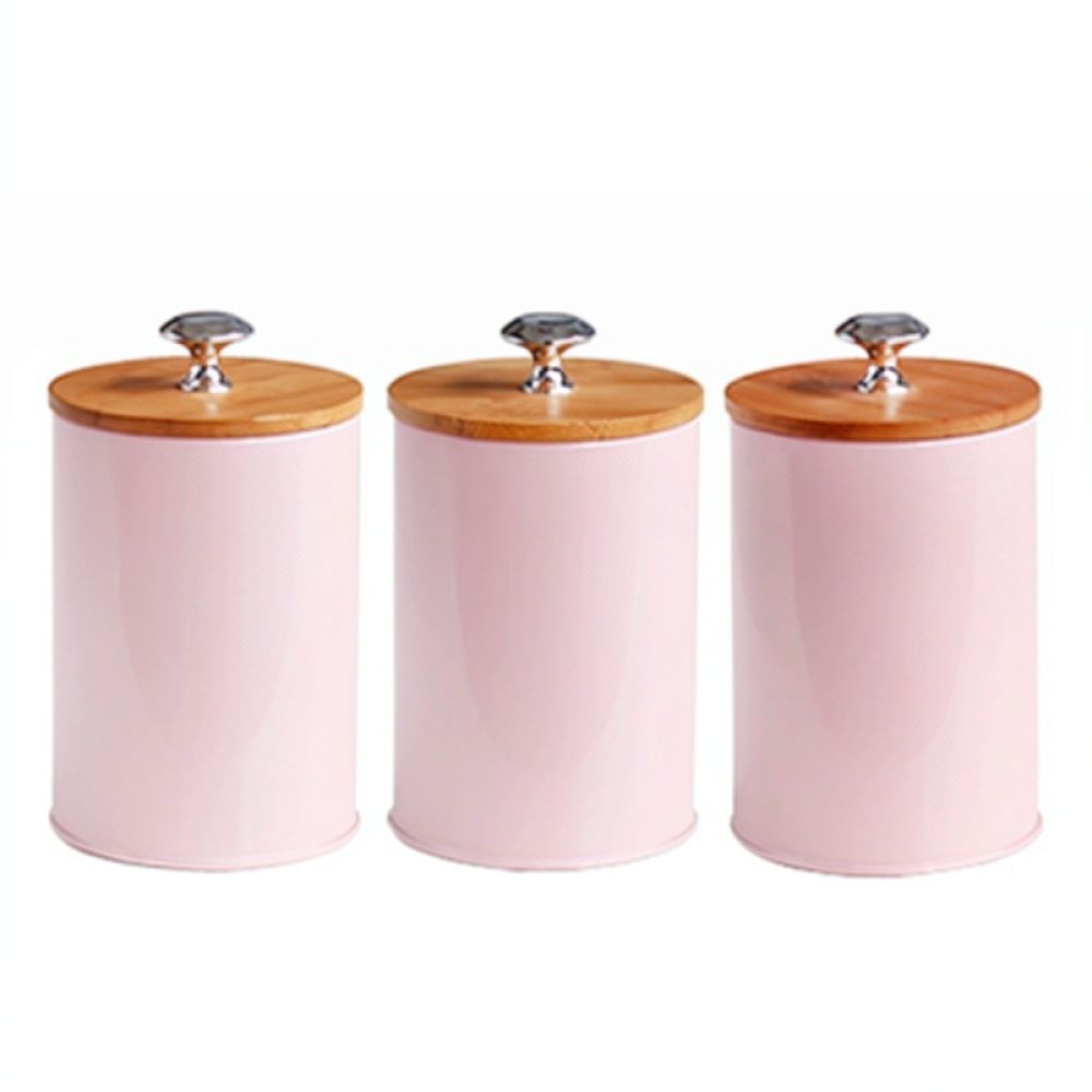 현대적인 미니멀리즘 스타일의 대나무 뚜껑이 달린 금속  - Canister Coffee Sugar Tea 리뷰 및 가격